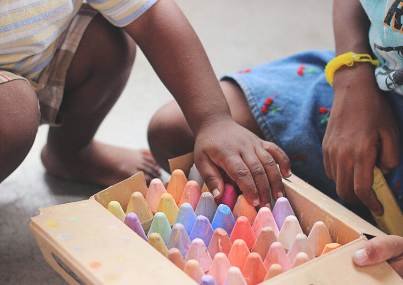 Friendship - colours in a box